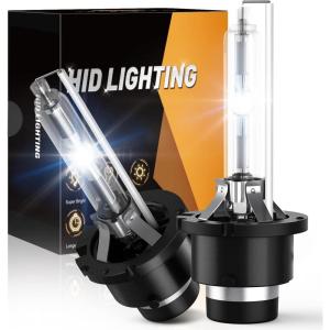 imageGOOACC D1S HID Headlight Bulb35W Xenon Headlight Bulbs Brighter than Halogen Bulbs High Low Beam Replacement2pcsD2S