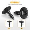 imageGOOACC 175Pcs Phillips Hex Head Sems ampamp PushType Retainers with Fastener Remover Car Plastic Rivets Push Retainer Kit  17 Most Universal Types for MazdaFor Audi Volkswagen BMW