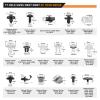 imageGOOACC 175Pcs Phillips Hex Head Sems ampamp PushType Retainers with Fastener Remover Car Plastic Rivets Push Retainer Kit  17 Most Universal Types for MazdaFor Nissan Mazda Subaru Infiniti