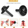 imageGOOACC GRC70 35PCS Engine Under Cover Splash Shield Guard Body Bolts Bumper Fender Liner Push Retainer Fastener Rivet Clips  black10 Sets Screws