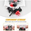 imageGOOACC GRC70 35PCS Engine Under Cover Splash Shield Guard Body Bolts Bumper Fender Liner Push Retainer Fastener Rivet Clips  black10 Sets Screws
