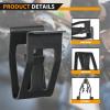 imageGOOACC GRC70 35PCS Engine Under Cover Splash Shield Guard Body Bolts Bumper Fender Liner Push Retainer Fastener Rivet Clips  black100Pcs Metal Trim Panel Spring Clip