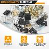 imageGOOACC GRC70 35PCS Engine Under Cover Splash Shield Guard Body Bolts Bumper Fender Liner Push Retainer Fastener Rivet Clips  black100Pcs Metal Trim Panel Spring Clip