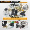 imageGOOACC GRC70 35PCS Engine Under Cover Splash Shield Guard Body Bolts Bumper Fender Liner Push Retainer Fastener Rivet Clips  black100Pcs Metal Trim Panel Spring Clip