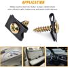 imageGOOACC GRC70 35PCS Engine Under Cover Splash Shield Guard Body Bolts Bumper Fender Liner Push Retainer Fastener Rivet Clips  black170Pcs UClip and Screw