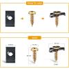 imageGOOACC GRC70 35PCS Engine Under Cover Splash Shield Guard Body Bolts Bumper Fender Liner Push Retainer Fastener Rivet Clips  black170Pcs UClip and Screw