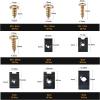 imageGOOACC GRC70 35PCS Engine Under Cover Splash Shield Guard Body Bolts Bumper Fender Liner Push Retainer Fastener Rivet Clips  black170Pcs UClip and Screw
