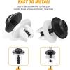 imageGOOACC GRC70 35PCS Engine Under Cover Splash Shield Guard Body Bolts Bumper Fender Liner Push Retainer Fastener Rivet Clips  black20 Sets License Plate Screw