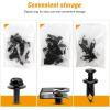 imageGOOACC GRC70 35PCS Engine Under Cover Splash Shield Guard Body Bolts Bumper Fender Liner Push Retainer Fastener Rivet Clips  black35PCS Extruded Unuts