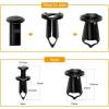 imageGOOACC GRC70 35PCS Engine Under Cover Splash Shield Guard Body Bolts Bumper Fender Liner Push Retainer Fastener Rivet Clips  black35PCS Extruded Unuts