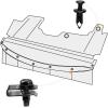 imageGOOACC GRC70 35PCS Engine Under Cover Splash Shield Guard Body Bolts Bumper Fender Liner Push Retainer Fastener Rivet Clips  black35PCS Extruded Unuts