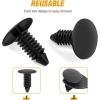 imageGOOACC GRC70 35PCS Engine Under Cover Splash Shield Guard Body Bolts Bumper Fender Liner Push Retainer Fastener Rivet Clips  black45Pcs Screw Clips