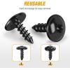 imageGOOACC GRC70 35PCS Engine Under Cover Splash Shield Guard Body Bolts Bumper Fender Liner Push Retainer Fastener Rivet Clips  black50Pcs VW Audi Nut Kit Retainers