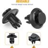 imageGOOACC GRC70 35PCS Engine Under Cover Splash Shield Guard Body Bolts Bumper Fender Liner Push Retainer Fastener Rivet Clips  black60Pcs Fender Liner