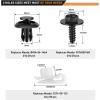 imageGOOACC GRC70 35PCS Engine Under Cover Splash Shield Guard Body Bolts Bumper Fender Liner Push Retainer Fastener Rivet Clips  black60Pcs Fender Liner