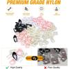 imageGOOACC GRC70 35PCS Engine Under Cover Splash Shield Guard Body Bolts Bumper Fender Liner Push Retainer Fastener Rivet Clips  black70Pcs Fuel Line Retaining Clips