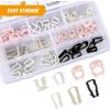 imageGOOACC GRC70 35PCS Engine Under Cover Splash Shield Guard Body Bolts Bumper Fender Liner Push Retainer Fastener Rivet Clips  black70Pcs Fuel Line Retaining Clips