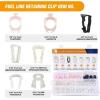 imageGOOACC GRC70 35PCS Engine Under Cover Splash Shield Guard Body Bolts Bumper Fender Liner Push Retainer Fastener Rivet Clips  black70Pcs Fuel Line Retaining Clips