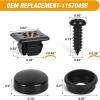 imageGOOACC GRC70 35PCS Engine Under Cover Splash Shield Guard Body Bolts Bumper Fender Liner Push Retainer Fastener Rivet Clips  black8 Sets License Plate Screw