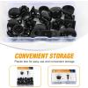 imageGOOACC GRC70 35PCS Engine Under Cover Splash Shield Guard Body Bolts Bumper Fender Liner Push Retainer Fastener Rivet Clips  black8 Sets License Plate Screw