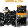 imageGOOACC GRC70 35PCS Engine Under Cover Splash Shield Guard Body Bolts Bumper Fender Liner Push Retainer Fastener Rivet Clips  black8 Sets License Plate Screw