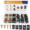 170Pcs U-Clip and Screw