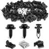 imageGOOACC GRC70 35PCS Engine Under Cover Splash Shield Guard Body Bolts Bumper Fender Liner Push Retainer Fastener Rivet Clips  black60PCS Rear Bumper Cover