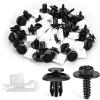 imageGOOACC GRC70 35PCS Engine Under Cover Splash Shield Guard Body Bolts Bumper Fender Liner Push Retainer Fastener Rivet Clips  black60Pcs Fender Liner