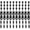 imageGOOACC GRC70 35PCS Engine Under Cover Splash Shield Guard Body Bolts Bumper Fender Liner Push Retainer Fastener Rivet Clips  black70PCS Extruded Unuts