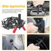 imageGOOACC 115 Pcs Automotive Nylon Universal Pop Rivet Assortment  6 Most Popular Sizes ampamp Applications for GM Ford Chrysler VW40Pcs Rivet Set  6 Remover