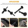 imageGOOACC 115 Pcs Automotive Nylon Universal Pop Rivet Assortment  6 Most Popular Sizes ampamp Applications for GM Ford Chrysler VW80Pcs Rivet Set  2 Remover