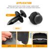 imageGOOACC 151PCS Bumper Retainer Fender Clips with Fastener Remover Grille Fastener PushType Plastic Rivets Compatible with 20072024 Jeep Wrangler 20052010 Grand Cherokee 20022010 Liberty KJ KK120Pcs Clips  Fastener Remover