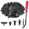 imageGOOACC 151PCS Bumper Retainer Fender Clips with Fastener Remover Grille Fastener PushType Plastic Rivets Compatible with 20072024 Jeep Wrangler 20052010 Grand Cherokee 20022010 Liberty KJ KK150Pcs Clips  Fastener Remover