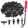 imageGOOACC 151PCS Bumper Retainer Fender Clips with Fastener Remover Grille Fastener PushType Plastic Rivets Compatible with 20072024 Jeep Wrangler 20052010 Grand Cherokee 20022010 Liberty KJ KK120Pcs Clips  Remover