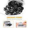 imageGOOACC 151PCS Bumper Retainer Fender Clips with Fastener Remover Grille Fastener PushType Plastic Rivets Compatible with 20072024 Jeep Wrangler 20052010 Grand Cherokee 20022010 Liberty KJ KK60 Clips4 Sizes  Remover
