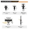 imageGOOACC 151PCS Bumper Retainer Fender Clips with Fastener Remover Grille Fastener PushType Plastic Rivets Compatible with 20072024 Jeep Wrangler 20052010 Grand Cherokee 20022010 Liberty KJ KK150Pcs Clips  Fastener Remover
