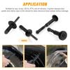 imageGOOACC 151PCS Bumper Retainer Fender Clips with Fastener Remover Grille Fastener PushType Plastic Rivets Compatible with 20072024 Jeep Wrangler 20052010 Grand Cherokee 20022010 Liberty KJ KK110Pcs Clips  Fastener Remover