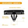 imageGOOACC 151PCS Bumper Retainer Fender Clips with Fastener Remover Grille Fastener PushType Plastic Rivets Compatible with 20072024 Jeep Wrangler 20052010 Grand Cherokee 20022010 Liberty KJ KK60Pcs Clips  Fastener Remover