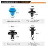 imageGOOACC 189PCS Bumper Retainer Clips Car Plastic Rivets Fasteners Push Retainer Kit Most Popular Sizes Auto Push Pin Rivets Set Door Trim Panel Fender Clips for Lexus140Pcs Clips  Remover