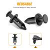 imageGOOACC 189PCS Bumper Retainer Clips Car Plastic Rivets Fasteners Push Retainer Kit Most Popular Sizes Auto Push Pin Rivets Set Door Trim Panel Fender Clips for Lexus100Pcs 8mm Clip  Remover