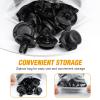 imageGOOACC 189PCS Bumper Retainer Clips Car Plastic Rivets Fasteners Push Retainer Kit Most Popular Sizes Auto Push Pin Rivets Set Door Trim Panel Fender Clips for Lexus100Pcs 8mm Clips  Remover