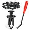 imageGOOACC 189PCS Bumper Retainer Clips Car Plastic Rivets Fasteners Push Retainer Kit Most Popular Sizes Auto Push Pin Rivets Set Door Trim Panel Fender Clips for Lexus100Pcs 8mm Clip  Remover