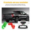 imageGOOACC 400PCS Universal Plastic Fender Clips Push Bumper Fastener Rivet Clips Compatible for GM Ford Chrysler Toyota Honda with 6 Most Popular Sizes10Pcs Tailgate Handle Rod Clip