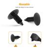 imageGOOACC 400PCS Universal Plastic Fender Clips Push Bumper Fastener Rivet Clips Compatible for GM Ford Chrysler Toyota Honda with 6 Most Popular Sizes100Pcs Clips7mm