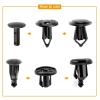 imageGOOACC 400PCS Universal Plastic Fender Clips Push Bumper Fastener Rivet Clips Compatible for GM Ford Chrysler Toyota Honda with 6 Most Popular Sizes400Pcs Clips6 Size