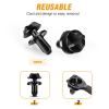 imageGOOACC 400PCS Universal Plastic Fender Clips Push Bumper Fastener Rivet Clips Compatible for GM Ford Chrysler Toyota Honda with 6 Most Popular Sizes50Pcs Lower Radiator Shield Clips