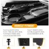 imageGOOACC 400PCS Universal Plastic Fender Clips Push Bumper Fastener Rivet Clips Compatible for GM Ford Chrysler Toyota Honda with 6 Most Popular Sizes50Pcs Lower Radiator Shield Clips