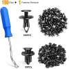 imageGOOACC BumperampampSplash Shield Retainer Metal Insert Clips Assortment Kit for Acura Honda 91503SZ3003 91503SZ5003 91506S9A003 Toyota Fender Liner 9046707215 4Way Valve Tools Tire Caps Cores150Pcs Clips  Fastener Remover