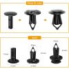 imageGOOACC BumperampampSplash Shield Retainer Metal Insert Clips Assortment Kit for Acura Honda 91503SZ3003 91503SZ5003 91506S9A003 Toyota Fender Liner 9046707215 4Way Valve Tools Tire Caps Cores150Pcs Clips  Fastener Remover