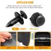 imageGOOACC GRC18 100PCS 7mm 8mm 10mm Nylon Push Expansion Screws Replacement KitBumper Fastener Rivet Clips GM 21030249 Ford N807389S